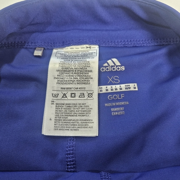 Adidas Golf Skort XS Purple White Microdot Inner Shorts Preppy Tennis Activewear - Picture 7 of 9